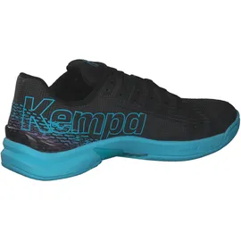 Kempa Herren Attack Two 2.0 Handballschuh, Schwarz/Aqua, 42 EU