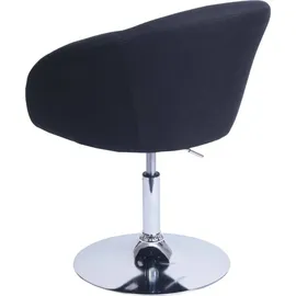 MCW 6er-Set Esszimmerstuhl MCW-F19, Küchenstuhl Drehstuhl Loungesessel, drehbar höhenverstellbar ~ Stoff/Textil anthrazit