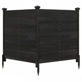 Costway Zaunpfahl 19 x 114 cm Weiß/Kunststoff