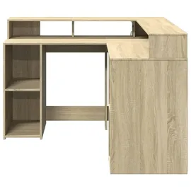 vidaXL Schreibtisch Sonoma Eiche braun