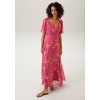 Aniston CASUAL Sommerkleid Gr. 40 N-Gr, pink-orange-wollweiß-gelb-flieder-rot-schwarz, , 96318231-40 N-Gr