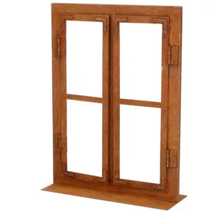 j. lünemann gmbh Lünemann Gartendeko Edelrost Fenster 33x45cm klein
