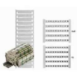 500St. Weidmüller 052306/1-10 Schild 5x1-10