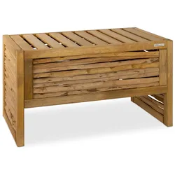 VOSS.garden Gartensitzbank Holz 85x46x45cm, Kiefernholz mit Haselnussfüllung, Sitzbank