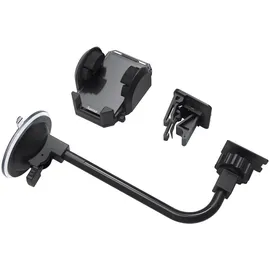 Hama 2in1 Auto-Handyhalterung Set Multi für Lüftung/Scheibe, 360° drehbar, schwarz/blau