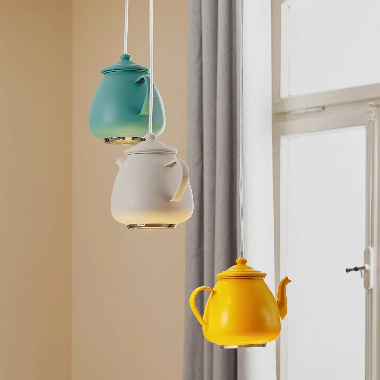 Hängelampe Jasse Argon, dimmbar, für Wohn- / Esszimmer, Metall, Modern, Pendelleuchte - 50 cm - 50 cm - 105 cm
