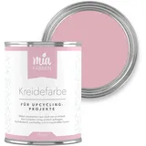 miafarben Kreidefarbe für Möbel 750ml, Möbellack, Möbelfarbe ohne schleifen, Kreidefarbe für Holz (Liebliche Erdbeercreme)