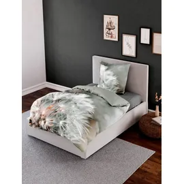 BIERBAUM Pusteblume silber 135 x 200 cm + 80 x 80 cm