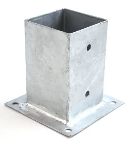 Aufschraubhülse verzinkt 91x91x150mm