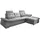 ed-lifestyle Ecksofa Polyester 2-Sitzer Grau