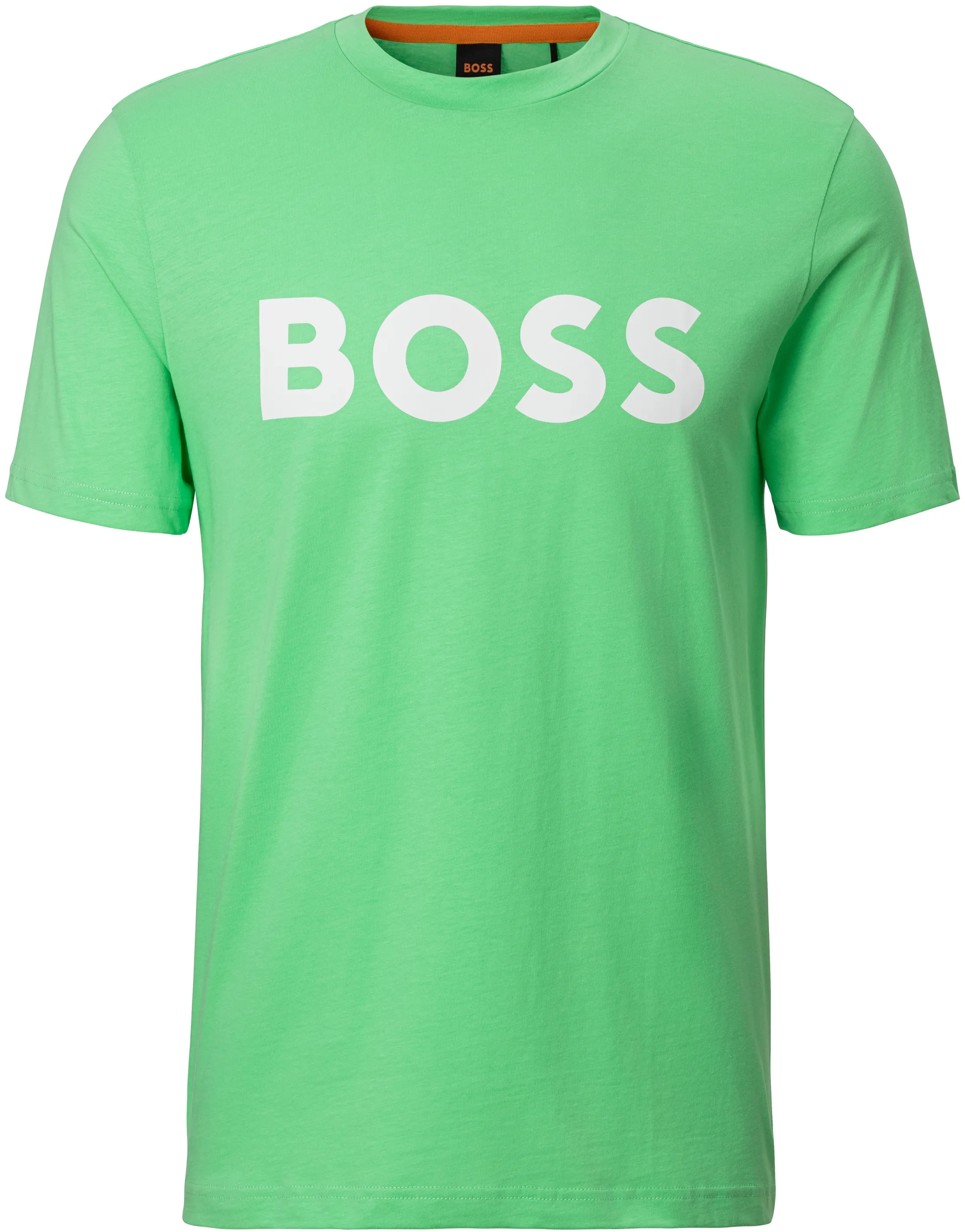 T-Shirt BOSS ORANGE "Thinking 1" Gr. XL, grün (open green347) Herren Shirts T-Shirts mit Logodruck