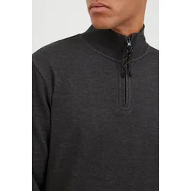 11 Project Troyer 11 PROJECT "Troyer PRPablito", Herren, Gr. L, grau (dunkelgrau melange), Obermaterial: 85% Baumwolle CO. 15% Polyester PES., Pullover Troyer