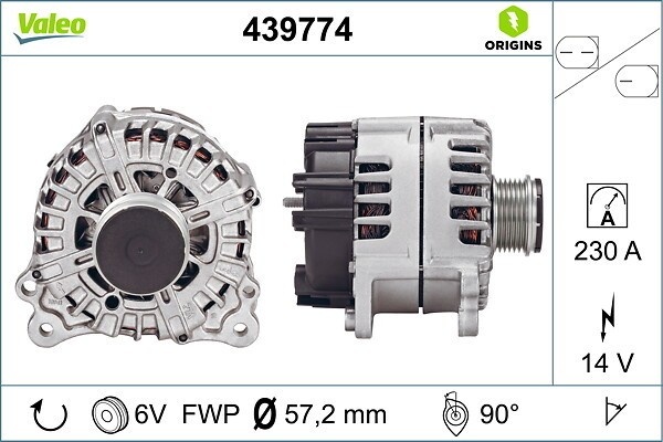 VALEO Generator NEW ORIGINAL PART 14V 230A für PORSCHE Cayenne 3.0 Diesel Touareg 3.6 V6 FSI VW TDI 4.2 V8 Panamera D S E-Hybrid TSI Hybrid