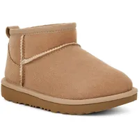 UGG Classic Ultra Mini Winterboots, Schlupfstiefel, Winterstiefel, Boots mit Lammfellfutter beige 32,5 EU