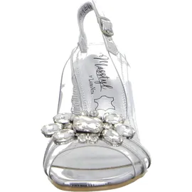 LAURA VITA Riemchensandaletten in Silber | Gr.: 40