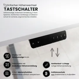 bümö Schreibtisch Asteiche / Graphit
