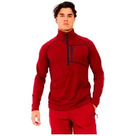 Protest Sweatshirt 1/4 Zip Velvet Red S
