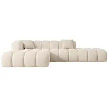 altdecor Ecksofa in L-Form Corner Sofa Bett Eckcouch Couch Wohnlandschaft Cauchsofa Olea-L2-309x190x70 cm Beige
