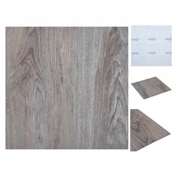 vidaXL Laminat Laminat Dielen Selbstklebend 5,11 m2 PVC Hellbraun Vinylboden Bodenbel braun