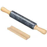 Intirilife Nudelholz Schwarz - 46.5 cm, Backen, Backhelfer, Nudelholz