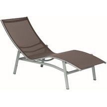 Karasek Sonnenliege Caribic - 09 - silber D86 - taupe