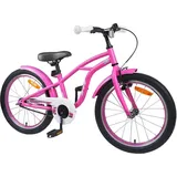 vidaXL Kinderfahrrad 18 Zoll Dunkelrosa