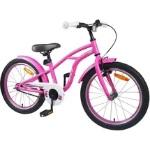 vidaXL Kinderfahrrad 18 Zoll Dunkelrosa