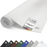ANKO Planen Plane PVC 700g/m2 mit Ösen Abdeckplane Schutzplane matt reißfest stabil (Weiß, 3m x 1m)