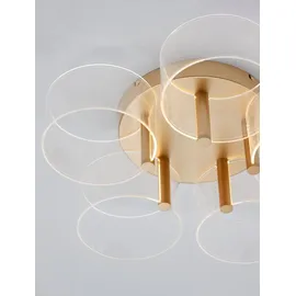 Nova Luce Gatlin 5-flammig Ø 56 cm Messing Gold
