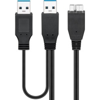 goobay USB 3.0 Dual Power SuperSpeed Kabel