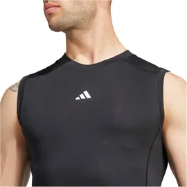 adidas TECHFIT Compression Training Sleeveless T-Shirt Black XLT