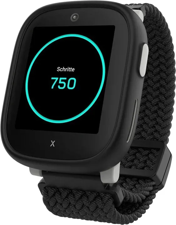 Xplora X6Play (2. Gen.) Kinder-Smartwatch mit Telefonfunktion, Nano-SIM, Schwarz