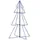 vidaXL Weihnachtsbaum Kegelform Metall 78x120 cm 160 LEDs blau