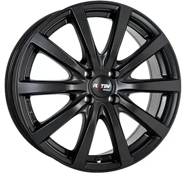 Platin P69 Black Matt 8x18 ET 45 5/108 Alufelge Schwarz