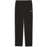 Puma ESS Elevated High Waist Straight Leg Rib Pants G Jogginghose Schwarz 164