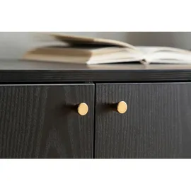 Wohnling Sideboard 140 x 75 x 40 cm Schwarz