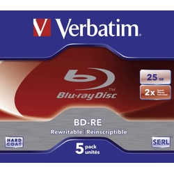 BD-RE SL 2X 25GB 5er JC   DVD-Rohlinge/Blu-ray Disc Rohlinge 43615