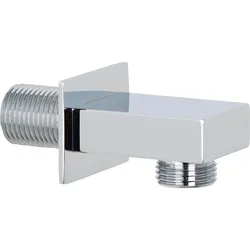 Wandanschlussbogen rechteckig (Ausführung: Design-Wandanschlussbogen rechteckig DN 15 1/2'' chrom)