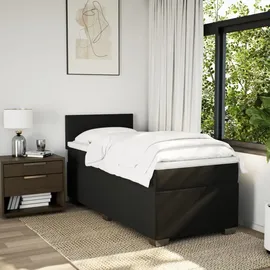 vidaXL Boxspringbett 100 x 200 cm Schwarz