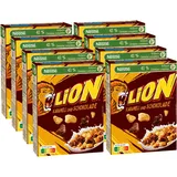 LION Cereals, Schoko Cerealien mit Karamell und 41% Vollkorn, Frühstücksflock...