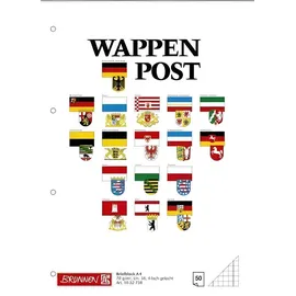 Baier & Schneider Briefblock Wappen A4 kariert