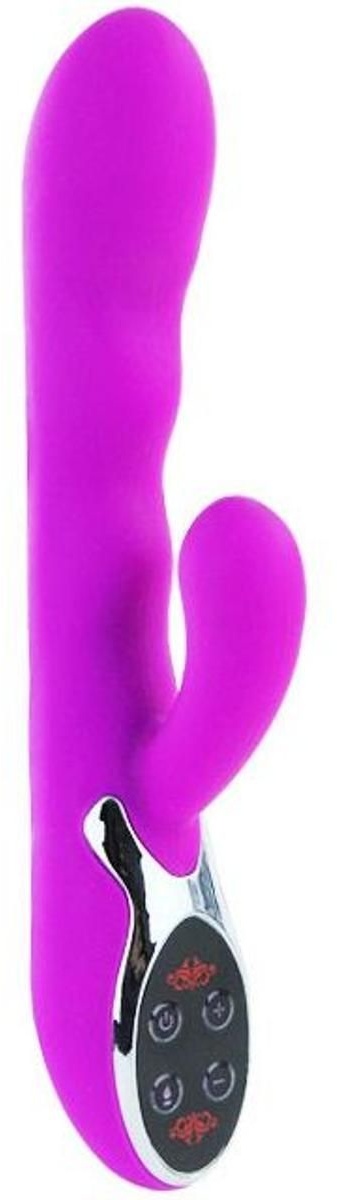 Rabbitvibrator “Crazy” mit Temperatur-Funktion | 10 Vibrationsmodi Pretty Love 1 St lila