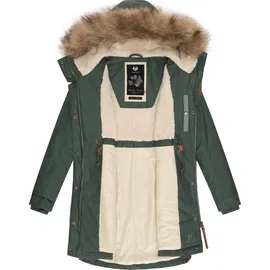 Ragwear Winterparka Tawny braun / dunkelgrün M