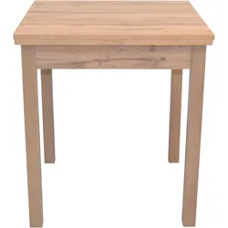 Esstisch, braun (eiche, nachbildung, eiche, nachbildung, eiche, nachbildung), H:75cm T:67cm, HOFMANN LIVING AND MORE, Tische, ausziehbar