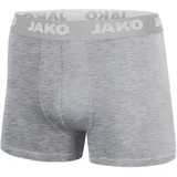 Jako Boxershorts Basic grau/silber S 2er Pack