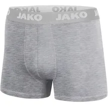 Jako Boxershorts Basic grau/silber S 2er Pack