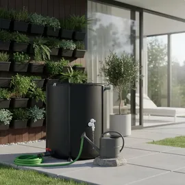 MuCoLa 500L Faltbarer Wasserspeicher 500 l Schwarz