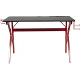 Duo Collection Gamingtisch »Game Rocker GT11«, Schreibtisch, modernes Design, inkl. Getränke- und Kopfhörerhalterung schwarz