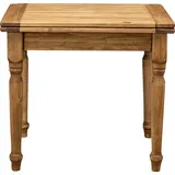 Esstisch quadratisch ausziehbar 90 x 90 x 80 cm, Holztisch quadratisch, Küchentisch quadratisch, Holz - Braun