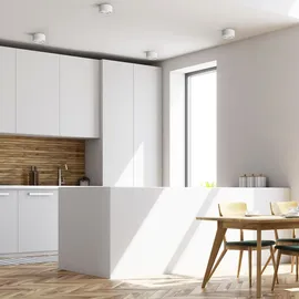 SSC-LUXon CELI-1WM Aufbau Deckenspots LED schwenkbar - mit 4x LED Modul 4W warmweiß 230V - Aufputz Spots weiß
